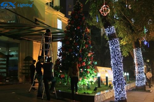 đèn led dây trang trí sânvườn