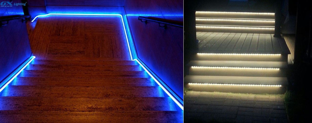 dây đèn led trang trí cầu thang