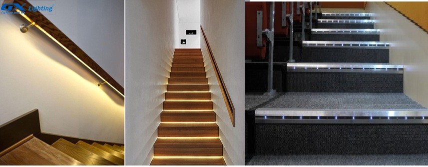 Lắp đặt đèn led dây cầu thang